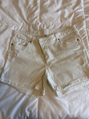 Kut from the Kloth Classic Women's White Jean Shorts Size 16